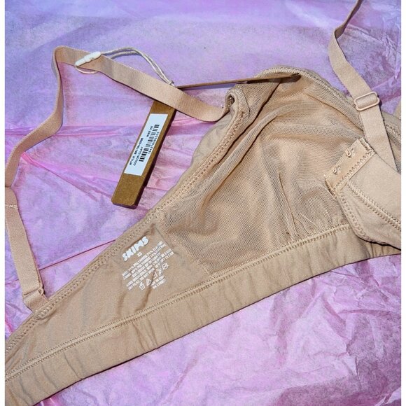 Skims XS Beige Wireless Bra & Bandeau Clay Kim Kardashin - Picture 4 of 4